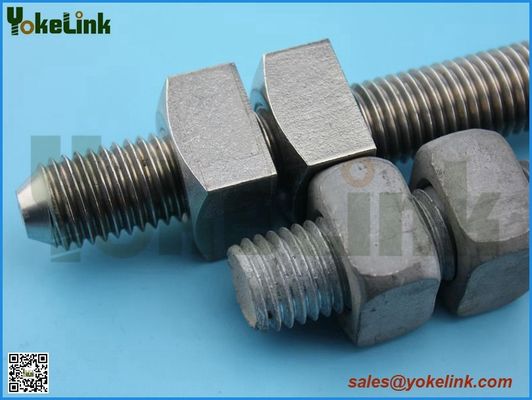 Hot dip galvanized carbon steel Double arming bolt