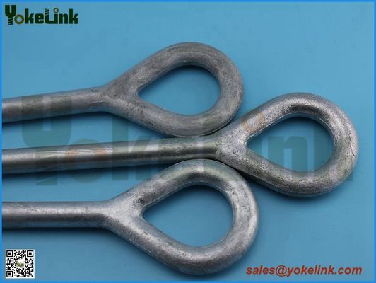 Carbon steel HDG oval eye bolt