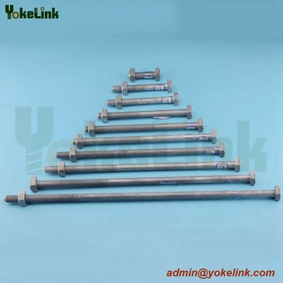 High Quality Forged Steel ASME B18.2.6 Sq bolt For Transmission tower