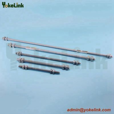 high strength zinc plated carbon steel Double Arming Bolts