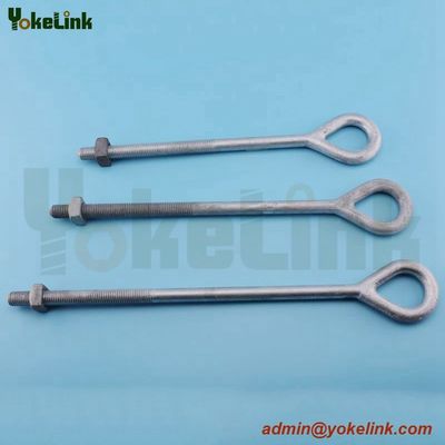 Hot dip galvanized Forged oval eye bolt