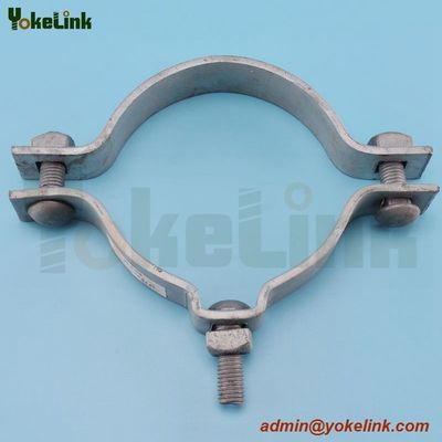 high quality galvanized electric pole clamp/pole band for overhead line fittings