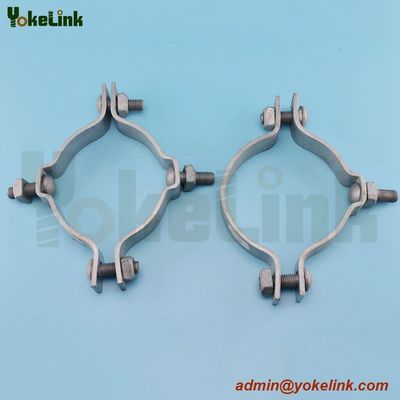 high quality galvanized electric pole clamp/pole band for overhead line fittings