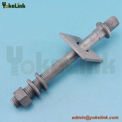 Porcelain line post insulator bolt with long stud