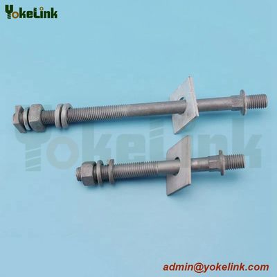 Porcelain line post insulator bolt with long stud