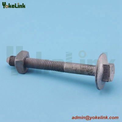 5/8'' brace bolt with hex nut for pole line hardware