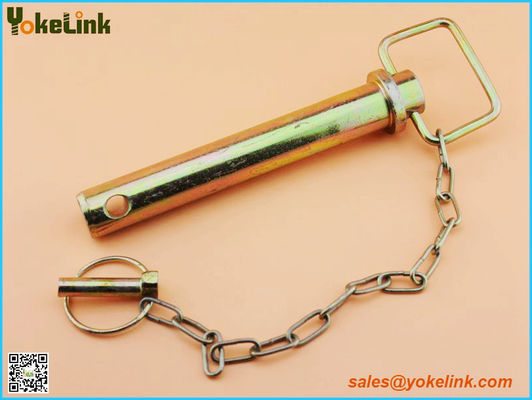 Hitch pins red handle head with cotter pin grade 5 forged alloy steel