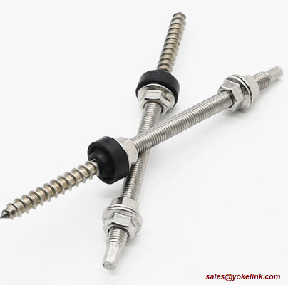 Solar Hanger Bolts For Mounting Solar Panel Height Adjustable Waterproof For Photovoltaic Solar Hanger Bolt