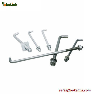 ASTM F1554 Grade 36 Hot Dip Galvanized L Anchor Bolt L Hook Anchor Bolts
