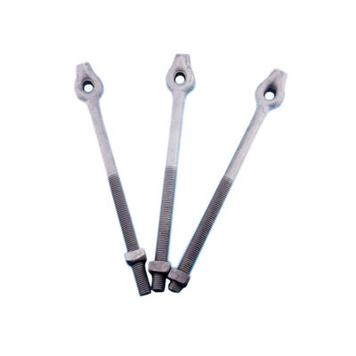 ANSI/IEEE C135.1 Oval Eye Bolt Utility Pole Anchor Rod For Guying With Expanding And Cross Plate Anchors