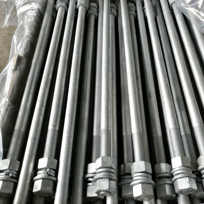Heavy Structural Bolt F1554 Grade 36/ 55/ 105 Anchor Bolt Staight Type For Industrial Construction