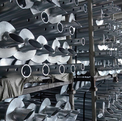 Heavy-Duty Screw Piers Reliable Helical Screw Pile Producer Galvanized Helical Piles For Foundation Repair System