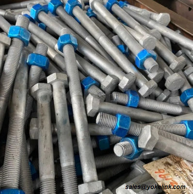 ASTM A325M Hex Heavy Structrual Bolts Blue A194 2H Nuts For Structural Fasteners