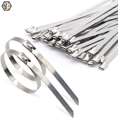 Stainless Steel Cable Tie with Self-Locking Ball Buckle