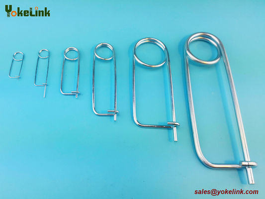 Made in China Spring Wire Coiled Tension Safety Pin, Zinc Finish Safety Pin Wire