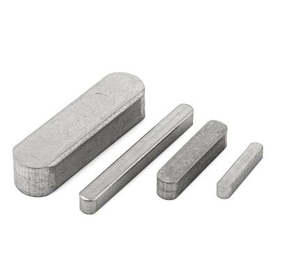 ISO3912 DIN6885 Machine Rounded Key Stock Stainless Steel / Carbon Steel