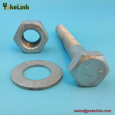 1-3/8" ASTM F3125 Grade A325 Hot Dipped Galvanized Steel Structural Bolt w/A563 DH Nut & F436 Washer
