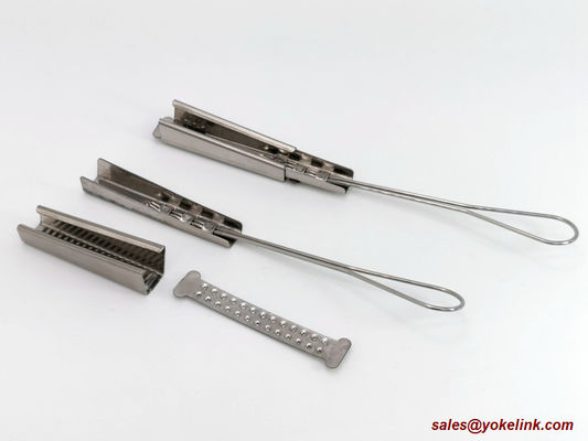 FTTH Electronic Communications Stainless Steel Drop Wire Clamp for Aerial Drop Hardware