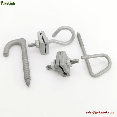 Galvanized D Cable Lashing Wire Clamp 1/4" to 7/16" Strand