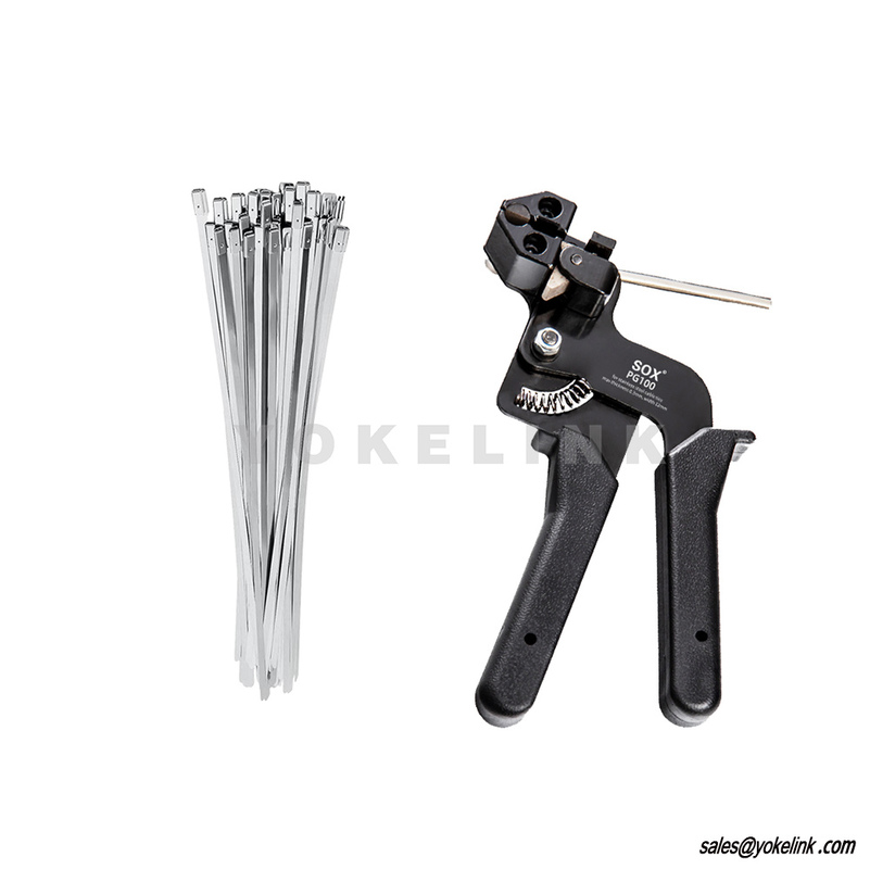 OEM Branding Smooth Cutting Tool Nylon Stainless Steel Metal Tie Wrap Gun Cable Tie Gun for Fastening and Cutting