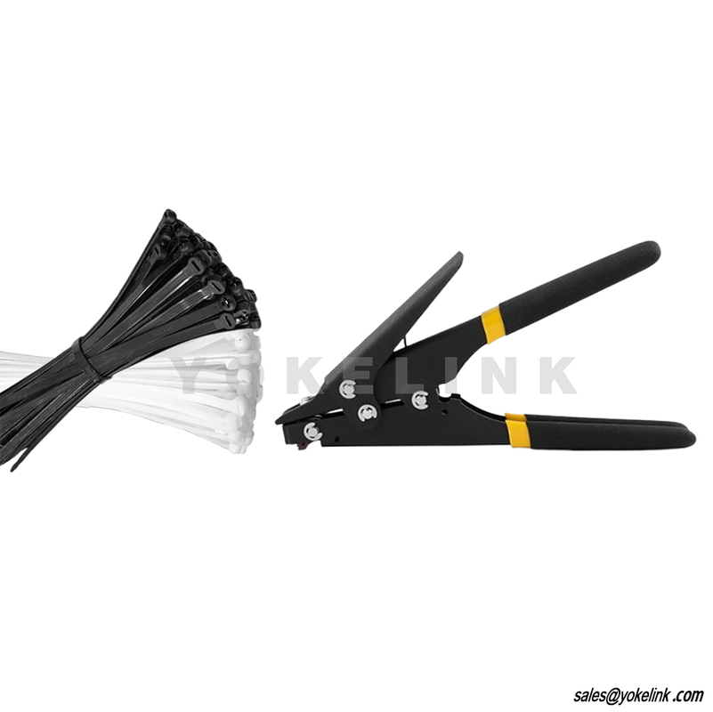 Ergonomic Alloy Steel Easy Grip Handle Cable Tie Gun Nylon Cable Tie Fastening Tool