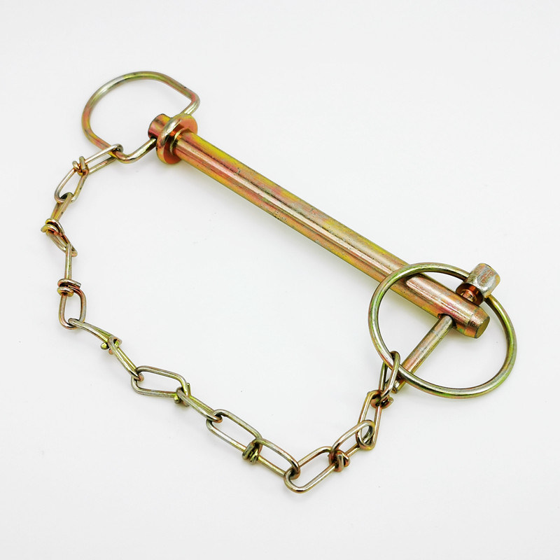 Swivel Handle Forged Hitch pins 1/2" with lynch pin for farm Tractors and Trailers
