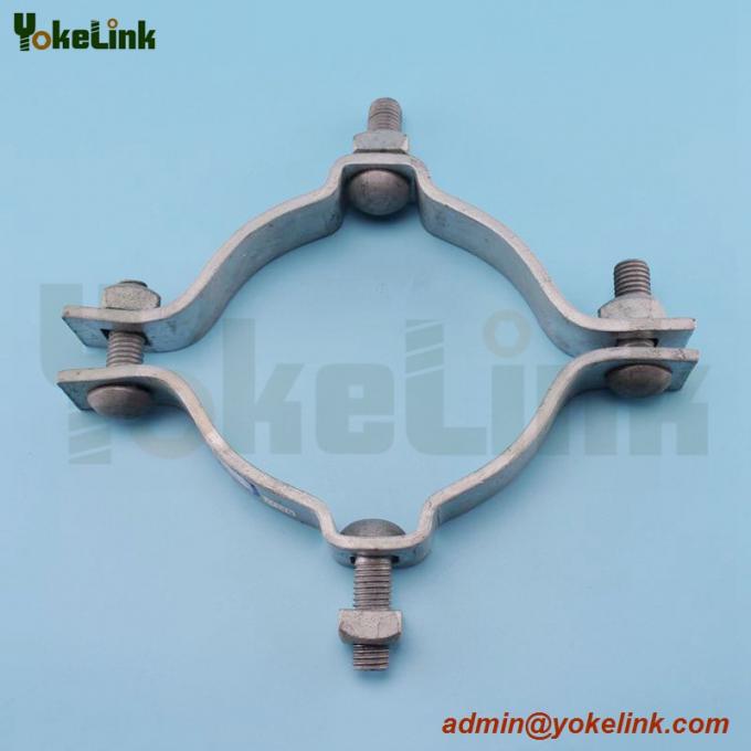 Galvanizado por inmersión en caliente bajo norma ASTM A153 Las Abrazaderas dobles